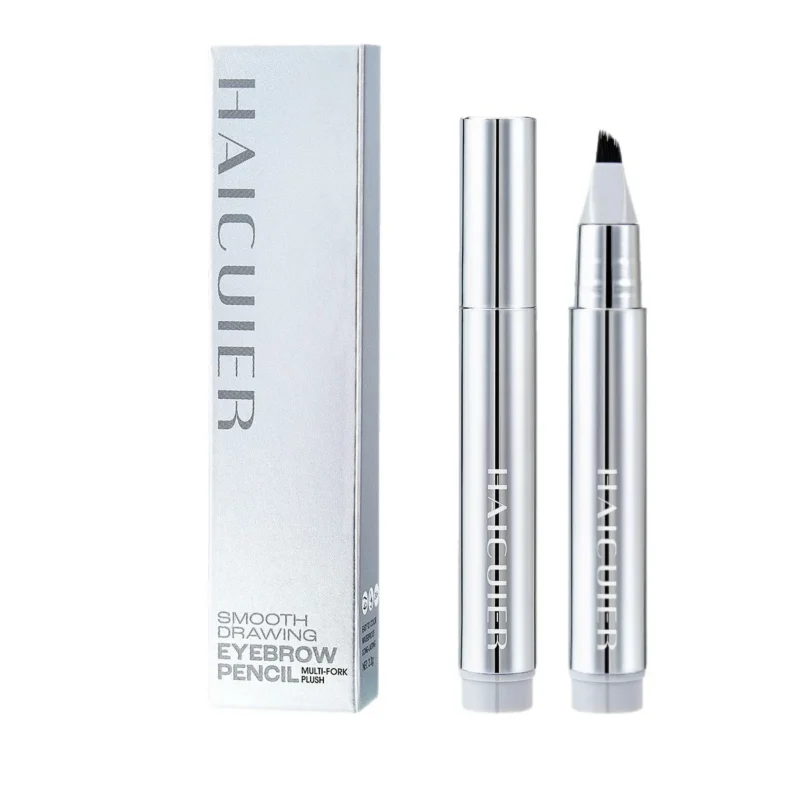 Microblade Eyebrow Pencil Waterproof 4-Prong Fork Tip for Natural Wild Brows and Hairline