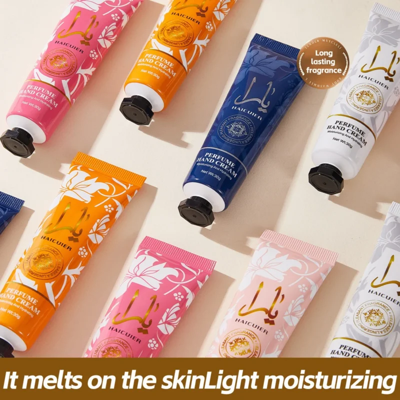 HAICUIER Perfume Hand Cream Set 30g x 5pcs with long-lasting fragrance and moisturizing formula